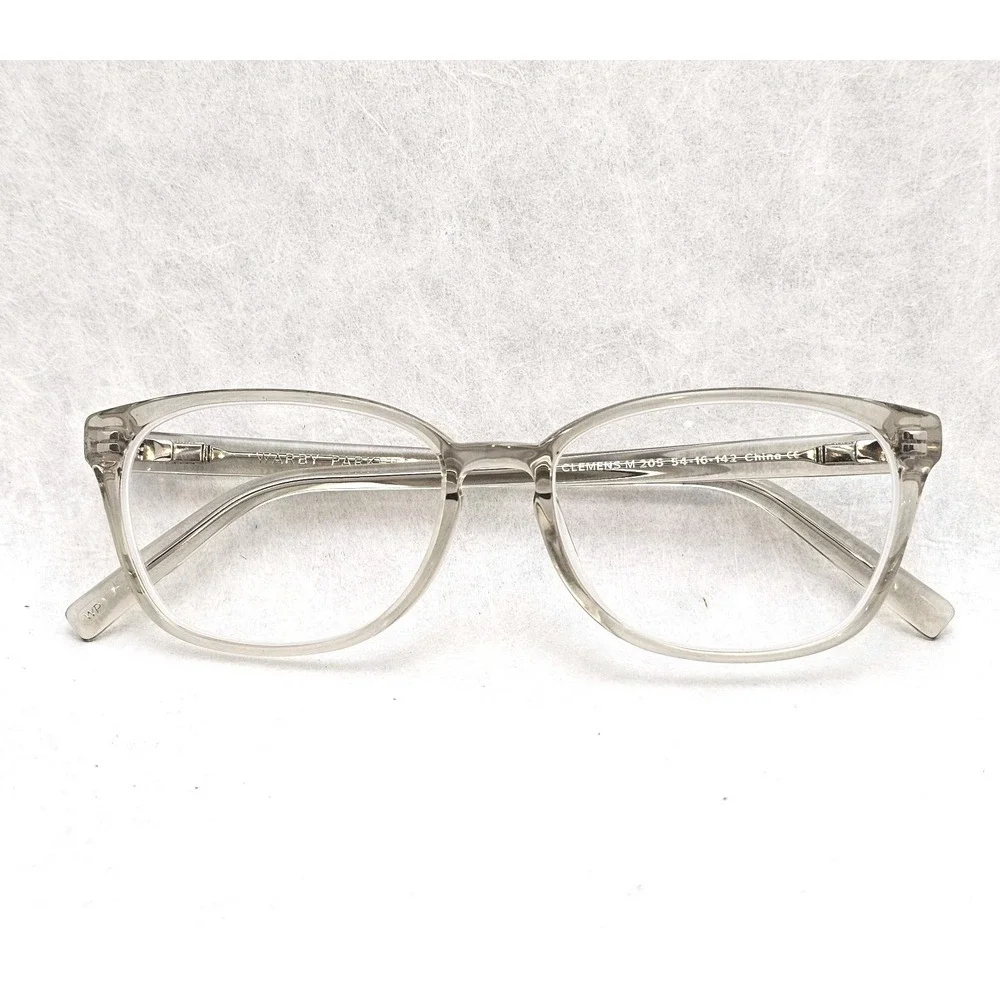 EUC Warby Parker Clemens M Eyeglasses Frames Clear Acetate‎ Oval Rim 54-16-142
